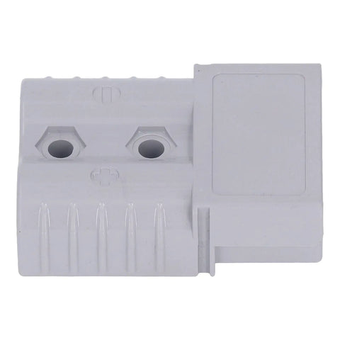 Heavy Duty Quick Connect Battery Power Plug Hella Tough 120 Amp 600 Volt Disconnector with gray flame retardant housing