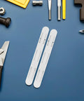 Eight Piece Adhesive No Fuss Drawer Slides For Baskets And Drawers Ten Inch ABS Plastic Rails With Silent Operation