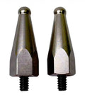 Full Titanium Contact Points Set Of 2, 1 Inch Male, Hypoallergenic And Lightweight Training Collar Accessories, showing metallic finish