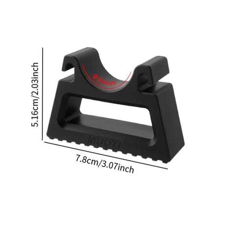 Easy Mount Bike Handlebar Stand And Clamp Bracket For 29 To 34 Mm Grips, Lightweight Bicycle Repair Stand shown in black PP material