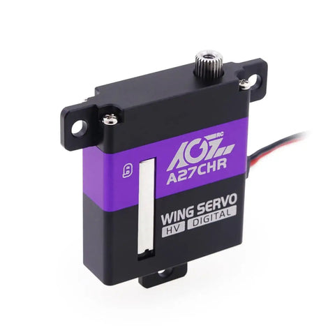 10.2Kg Beefy Torque RC Wing Servo for Airplane Glider, Digital CNC Thin Metal Gear Coreless Servo Motor, purple and black design