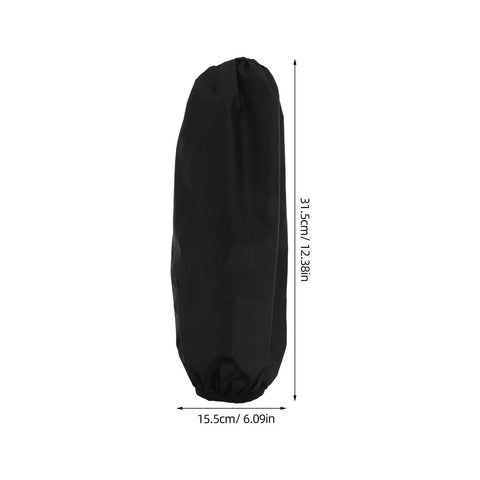 Tough As Nails Four Pack Waterproof Arm Sleeves With Thick Elbow Guards Grease Proof Oil Resistant Protective Oversleeves For Mechanics Shop Floor And Weekend Grind In Black, shown with dimensions.