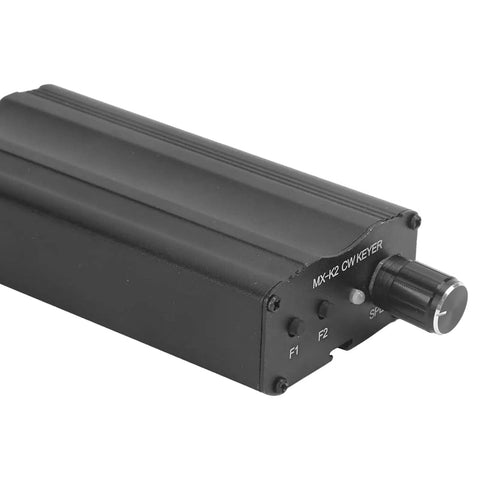 Morse Code Keyer With Auto Memory And Segmented Storage, CW Key Controller shown with controls and connection ports