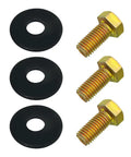 Deck Spindle Bolt Washer Kit For Hustler And Big Dog Mowers Fits Super Z Raptor SD Raptor SDX FasTrak X One XR Seven And Other Deck Spindle Assemblies For Quick Easy Mower Deck Fixes, 3 bolts and 3 black washers