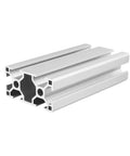 Heavy Duty Aluminum Profile Extrusion 30x60 L3060 One Piece For Doors And Windows, silver aluminum channel cutaway
