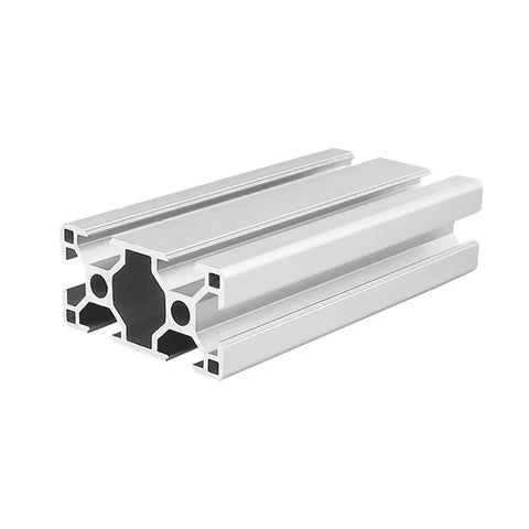 Heavy Duty Aluminum Profile Extrusion 30x60 L3060 One Piece For Doors And Windows, silver aluminum channel cutaway
