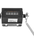Rugged Hand Held Manual Tally Counter For Cranking Out Totals On The Fly With Crisp Five Digit Dial with pull grip.