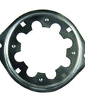 Heavy Duty Steel Motor Mounting Bracket 3 7/8 Inch On Center Blower Housing Adapter For NEMA Non-Standard Frames Fits Motors Up To 3 1/3 Inch Diameter Made In USA Durable Mounting Solution, black steel bracket