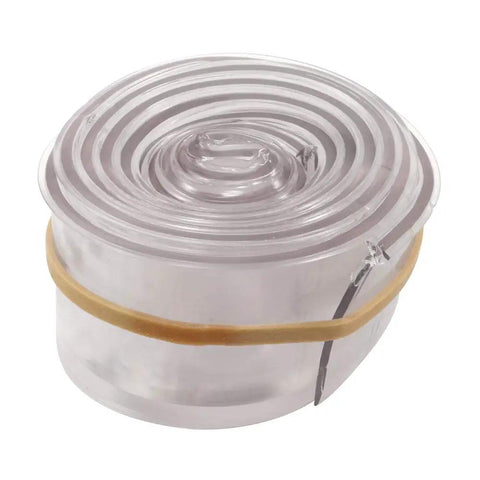 Rolled clear vinyl Shower Door Bottom Sweep Vinyl Seal Strip 36 Inch By 1 Inch With Five Thirty Second Tee Insert Clear For Hinged Doors