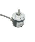Incremental Rotary Encoder 1024 PPR 38mm Housing Manual Mount Pro Grade High Precision Sensor shown top view with cable