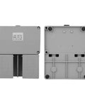 Heavy Duty Foot Pedal Switch 16 Channel Industrial Controller for Electrical Power Supplies and CNC Machines, bottom view.