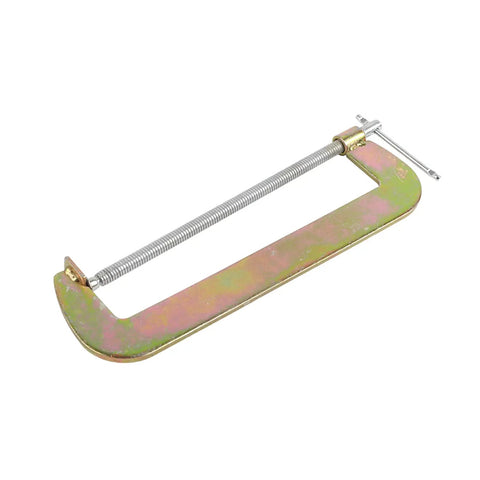 Heavy Duty C Clamp G Clamp For Woodworking And Welding Projects Built Tough Hand Grip Holder Carpenter Tool 12 Inch Steel Screw Clamp With Uniform Pressure For Bonding Nailing Drilling And More, 12 inch steel C clamp