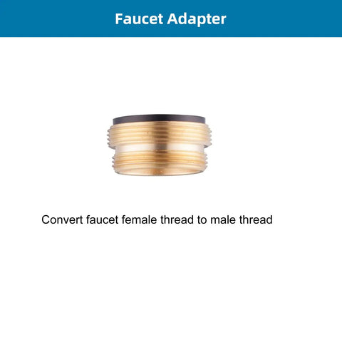Swivel Aerator Faucet Adapter Kit For Garden Hose Connect Kitchen Sink To Hose With 3/4 Inch Standard Male Thread Multi-Thread Chrome Finish No-Fuss Leak-Free Setup For Any Garden Hose brass faucet adapter, female to male thread