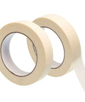 Low Tack Masking Tape for Delicate Surfaces, 2 Rolls, 1 Inch By 55 Yards (164 Feet), displayed with peeled tape end