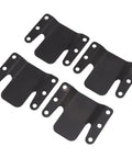 Interlocking Sofa Connector Bracket Set Heavy Duty Iron 4 Piece For Sectional Couches Chairs Beds, black steel brackets