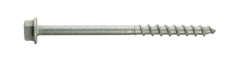 Pro Level Hex Connector Screws With Galvanized Coating And Quick Drive Bit Rigged Up To Beat Standard Nails For Deck Framing Roof Trusses And Seasonal Makeover Projects Heavy Duty Pack Of Five Hundred Units hex screw with washer, galvanized, #9 x 2-1/2 inch, single unit shown