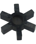 Beefy L190 Rubber Jaw Coupling Insert Spider For Flexible Jaw Coupler Black High Flex Urethane Design Delivers Lasting Durability And Rigidity For Smooth Power Transfer In Industrial Gear And Machinery, black 6-spoke insert