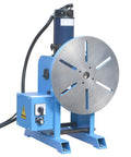 Heavy Duty Rotary Welding Positioner Turn Table With Smooth Variable Speed Control And Kickass Three Jaw Chuck For No Sweat Fabrication Built Like A Tank For Your Garage Setup, featuring a round metal table.