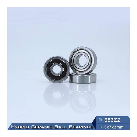 Top Tier Hybrid Ceramic Bearing 3x7 Millimeter ABEC-1 Grade Motor Spindle Runnery low friction Si3N4 balls in a compact design.