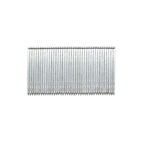 14 Gauge Concrete T Nails One And Half Inch Smooth Shank For Concrete Nailers Electroplated Galvanized 1000 Pack shown in alignment