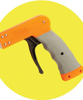 Close-up of trigger grip on 34 Inch Inverted Marking Paint Applicator With Trigger Grip For Fast High Volume Line Marking Ergonomic Handheld Marker.