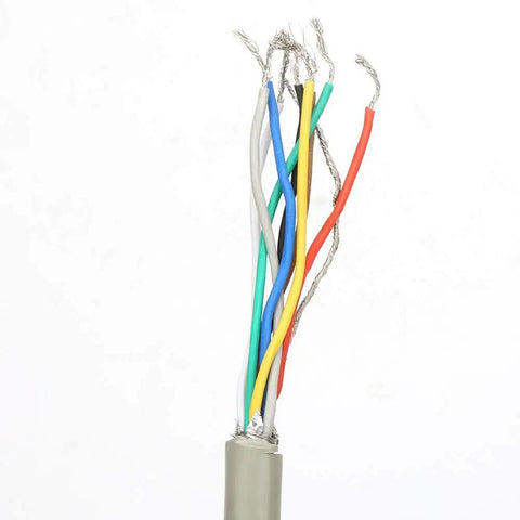 Multi-colored wires of 38mm Incremental Rotary Encoder With 1024 Pulses For High Precision Motion Sensing, Built Tough With Rugged Stainless