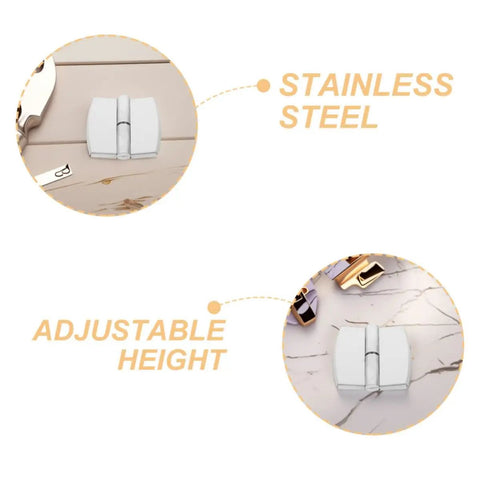Self Closing Stainless Steel Door Hinge With Spring Auto Close Function For Public Restrooms Durable Silver Alloy Hardware