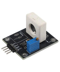 Top Shelf Hall Effect Current Sensor Module With Hella Accurate 100A Overcurrent Tracking and Slick Dual Analog Output For Beefy Electric Motors Batteries And Power System Gear - close-up of circuit board and sensor