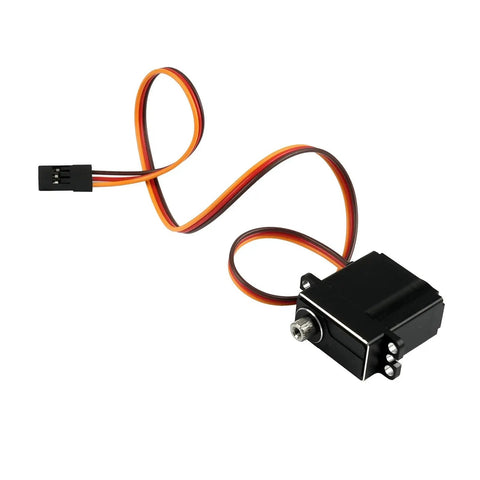 Killer 11Kg Digital Servo With Coreless Motor And Metal Gears For Rc Rides, black servo body with wires.