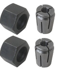 One Quarter Inch Router Collet Kit, 2-Piece Upgrade For DeWalt DW618 And 1613 Series Routers, Replaces 2610906283 shown in image