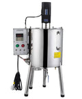 Heavy Duty Commercial Lipstick Filling Machine With Inline Heated Mixer And Quick Warm Wax Dispenser for thick creams and lotions.