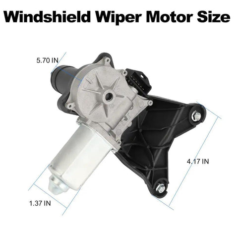 Direct Fit Rear Wiper Motor For Cadillac Escalade And ESV 2007 To 2014 Plus Chevrolet Suburban 1500 size dimensions
