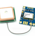 Neo-8M GPS Receiver Module With Built-In Antenna For Arduino Projects 3V To 5V Power Supply Plug And Play Blue Board