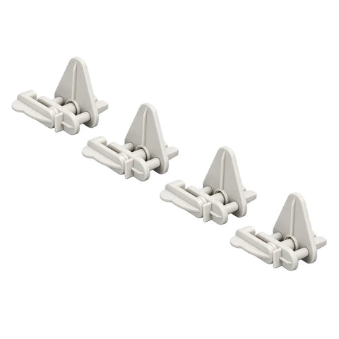 Rock Solid Left Pontoon Gate Latch Fits 1 To 1.25 Inch Square Boat Frames Heavy Duty secure fasteners in four pack.