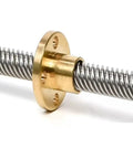 T8 Threaded Trapezoidal Lead Screw For 3D Printer With 8mm Diameter And 2mm Pitch Lead Options 4mm Or 8mm Stainless Steel Shaft And Copper Nut Lengths 100mm To 800mm High Precision Linear Motion Component, copper nut on threaded shaft