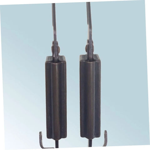 2 Piece Antique Copper Safety Spring Supports for Cabinets and Furniture, durable spring arm hardware, close-up view