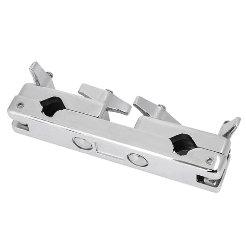 Heavy Duty Drum Set Clamp Holder For Cowbell Bracket silver metal mount