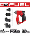 12V Brushless Cordless Drill Driver Combo 4 In 1 Hammer Drill With Right Angle Head 500 In Lb Torque showcasing attachments and handle design.