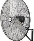 30 Inch Oscillating Wall Mount Industrial Fan With Beast Mode Airflow, Three Speeds And 1/2 HP Motor Delivers 7930 CFM High Velocity Airflow