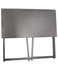 Rock Solid Collapsible Gaming Desk, No Sweat Folding Laptop Table For Home Office Hustle, black folding desk with metal legs.