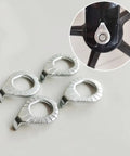 8 Piece Bicycle Wheel Hub Safety Washers Set With Thickened Anti Skid Pattern 4 M8 And 4 M10 Galvanized Iron Durable Wheel Axle Washers