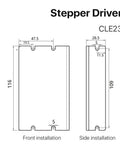 Technical diagram of Beefy Closed Loop Servo Motor For CNC With 57mm Frame Nema 23 Stepper Encoder Easy Servo Driver Three Nm Torque Five A Current.