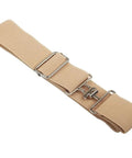 Tan Elastic Horse Riding Belt With Hook Buckle For Stable Comfort Waist Strap For Equestrians And Leisure