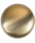 Top view of One And One Quarter Inch Champagne Bronze Zinc Alloy Cabinet Knob Single Hole Center Mount For Kitchen Cabinets Drawers Dressers Closets Wardrobes And Bedroom Furniture DIY Friendly Upgrade