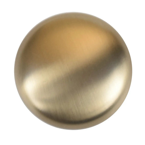 Top view of One And One Quarter Inch Champagne Bronze Zinc Alloy Cabinet Knob Single Hole Center Mount For Kitchen Cabinets Drawers Dressers Closets Wardrobes And Bedroom Furniture DIY Friendly Upgrade