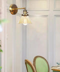Straight Up Stunning Nordic Metal Wall Sconce With Adjustable Hand Blown Glass Shade And No Fuss Switch E27 One Light Wall Lamp for dining room setting