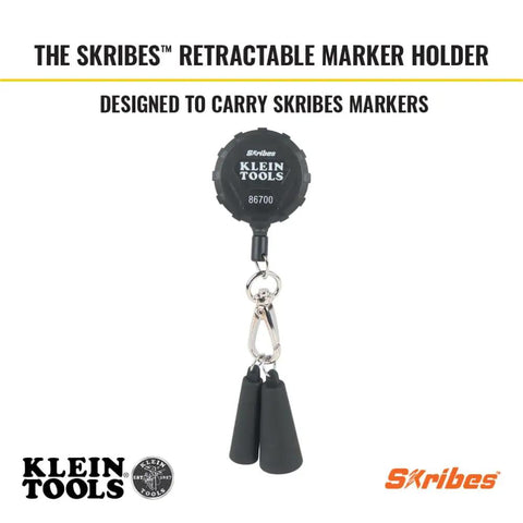 Retractable Marker Holder With Four Foot Cord For Skribes Paint Markers Fits Ultra Fine Fine And Chisel Tip Permanent Markers