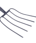Handheld Manure Fork for Quick Lawn Cleanup and Yard Work, Versatile Iron Pitch Fork for Traditional Farming shown against white background