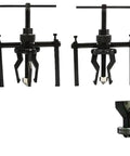 Professional Grade Top Tier Three Jaw Bearing Puller Extractor Tool For Bike And Car Fixups The Real Deal For Mechanics Who Want To Save Their Knuckles Pulling Out Stubborn Parts With Ease Like A Boss. black steel 3-jaw bearing puller with T-handle