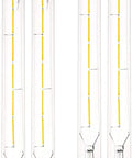 Dimmable T10 LED Filament Tubular Bulb 6W Warm White 2700K 11.8 Inch Long Tube Retro Vibe LED Filament 60W Equivalent E26 Base
